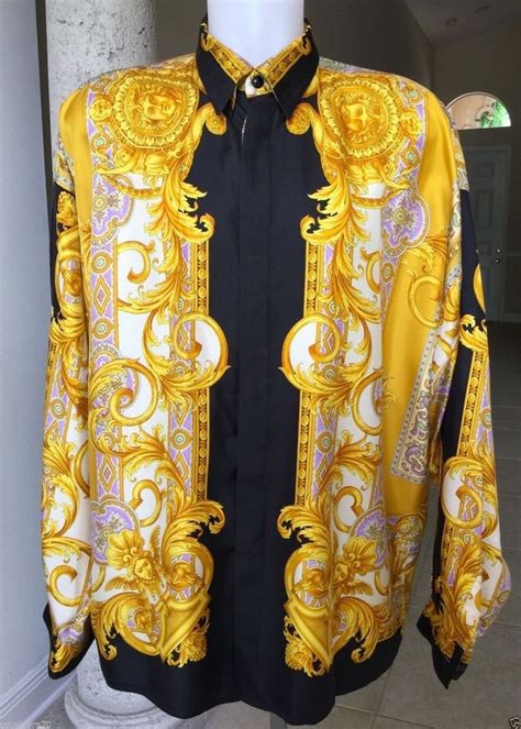 ebay vintage versace shirts|gianni Versace vintage silk scarf.